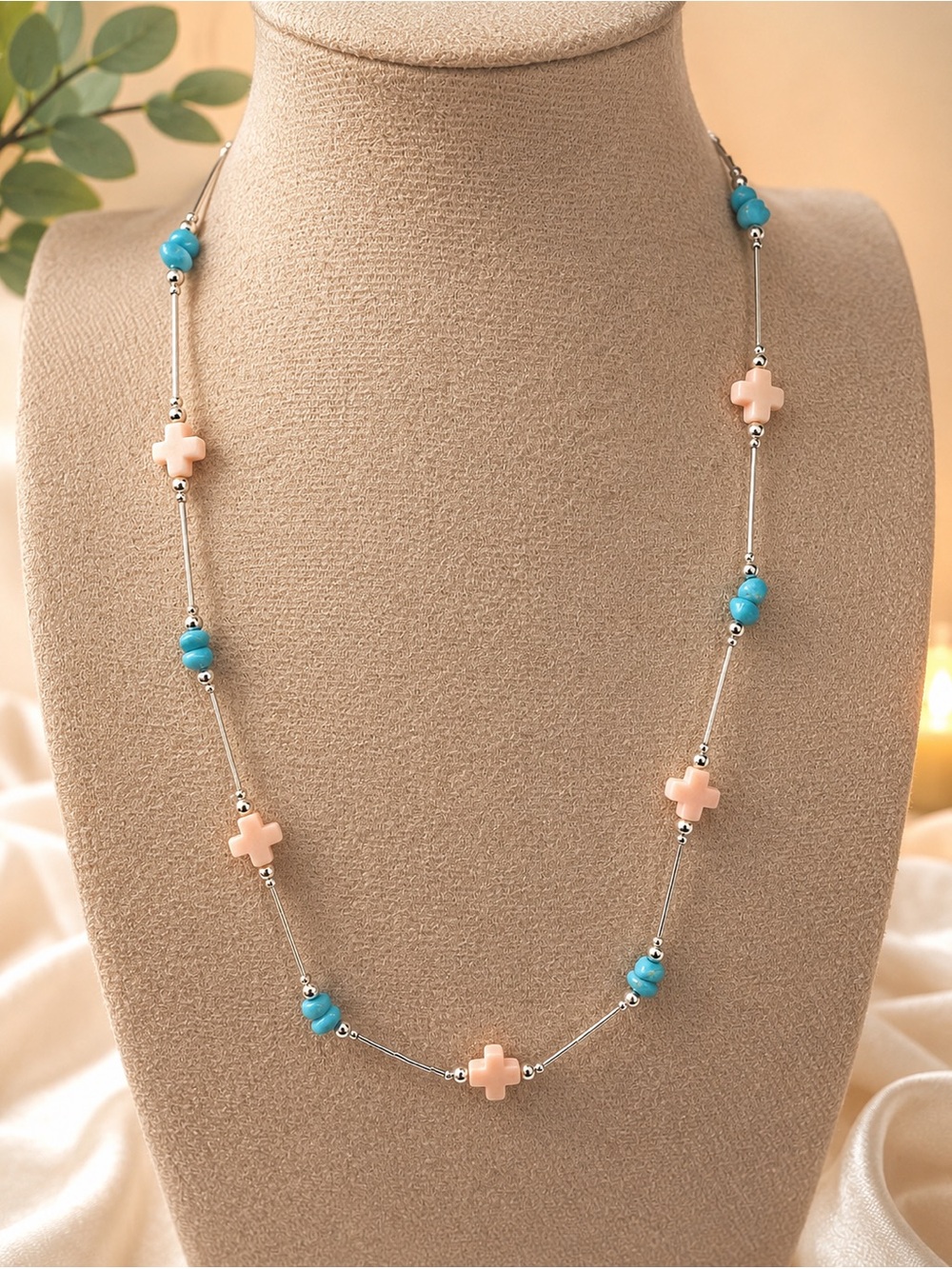 Sleeping Beauty Turquoise and Pink Conch